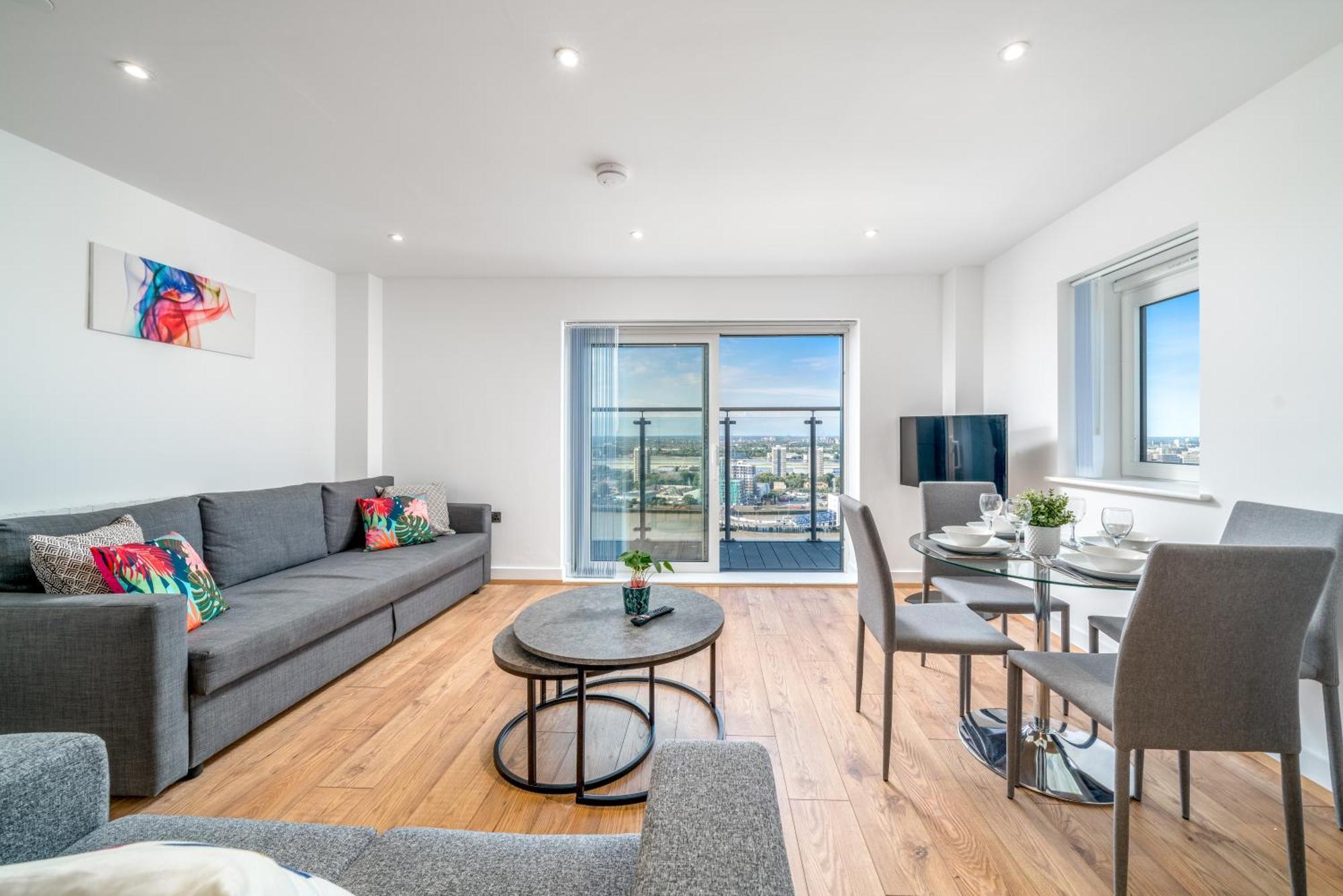 Skyvillion - London River Thames Top Floor Apartments By Woolwich Ferry, Mins To London Excel, O2 Arena , London City Airport With Parking 외부 사진
